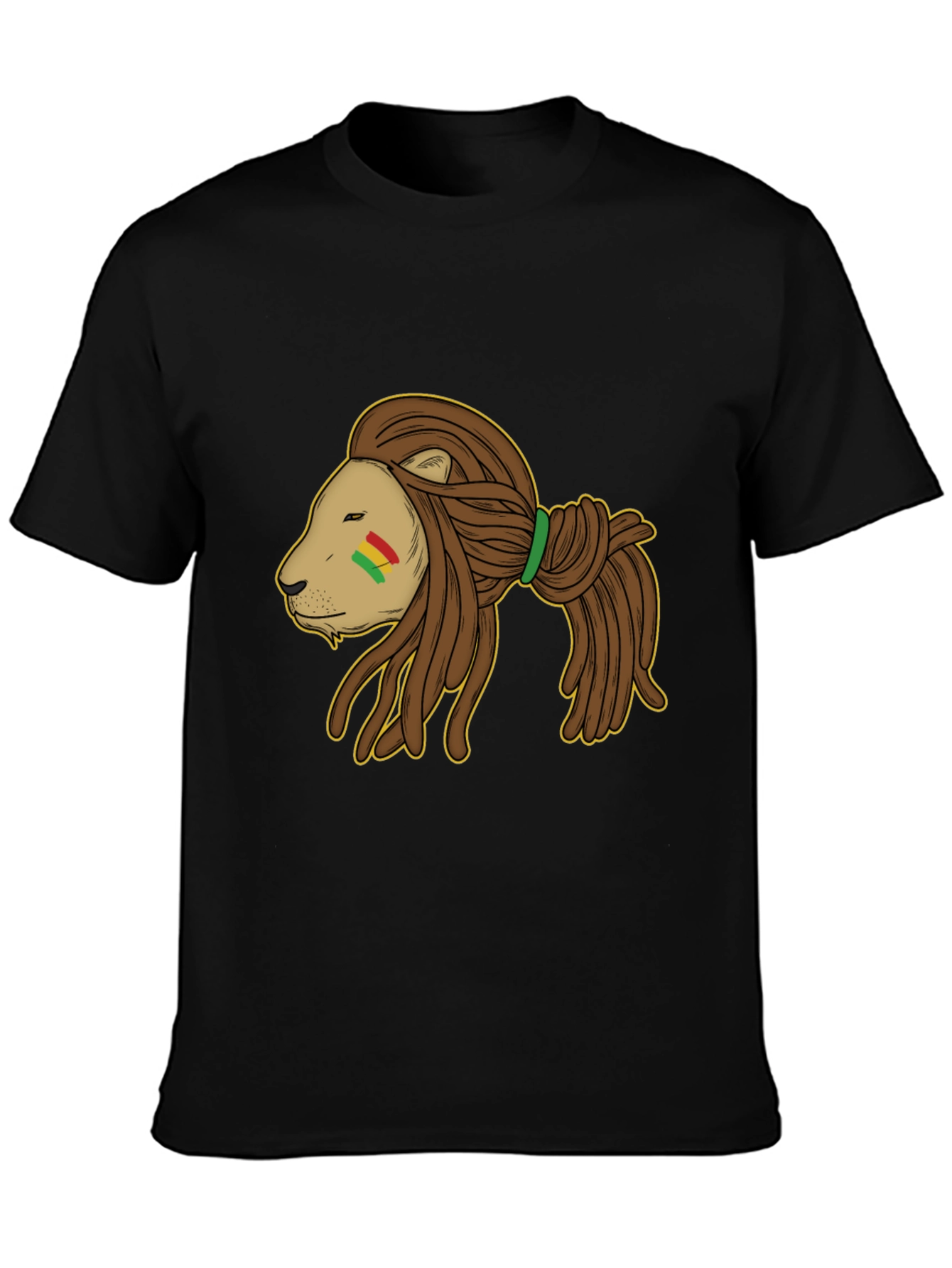 Rasta Lion Black T-Shirt
