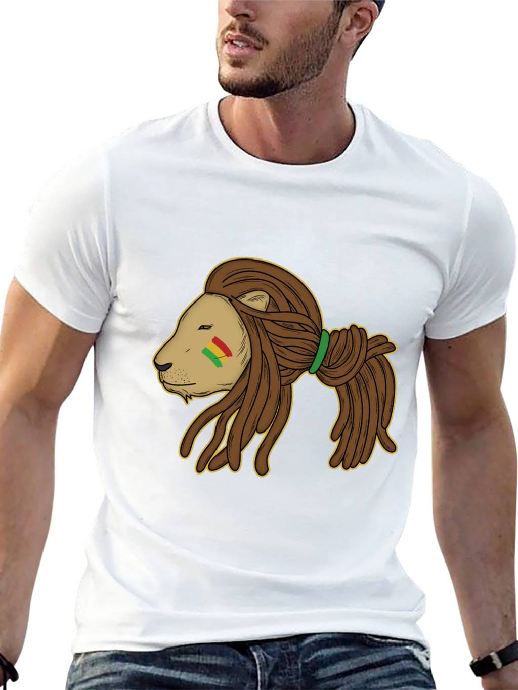 Rasta Lion Black T-Shirt