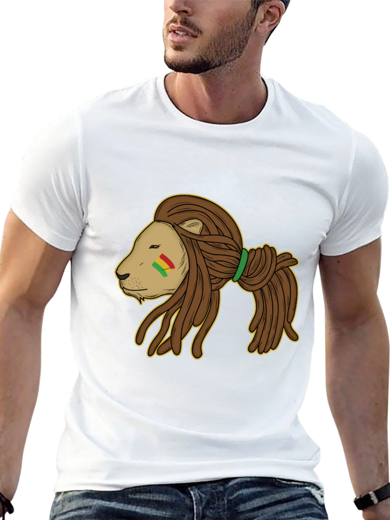 Rasta Lion Black T-Shirt
