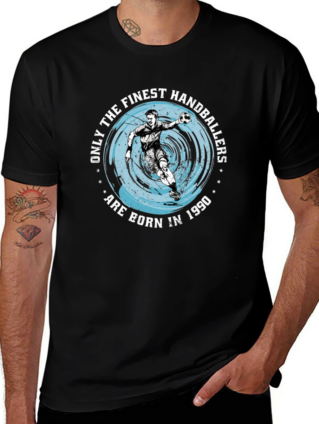 Finest Handballers Born in 1990 Graphic T-Shirt
