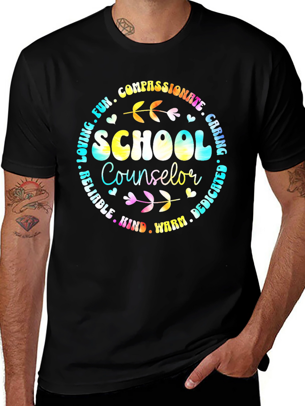 School Counselor T-Shirt Compassionate Caring Tee