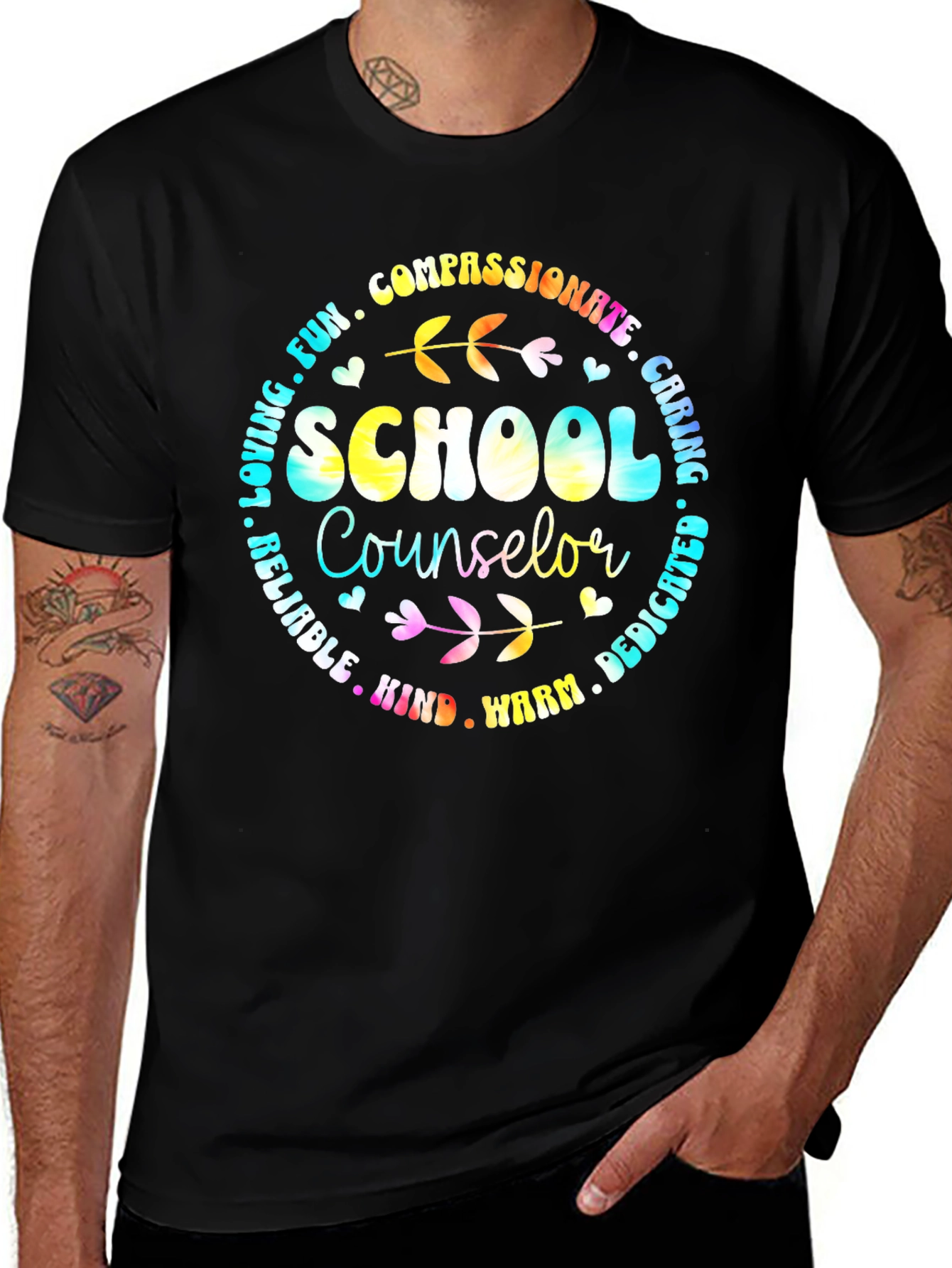 School Counselor T-Shirt Compassionate Caring Tee