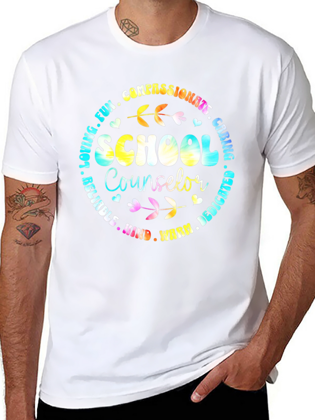 School Counselor T-Shirt Compassionate Caring Tee