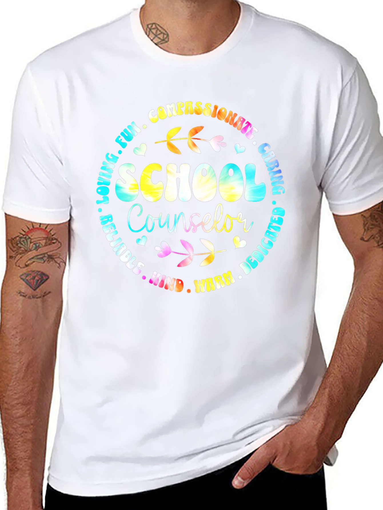 School Counselor T-Shirt Compassionate Caring Tee