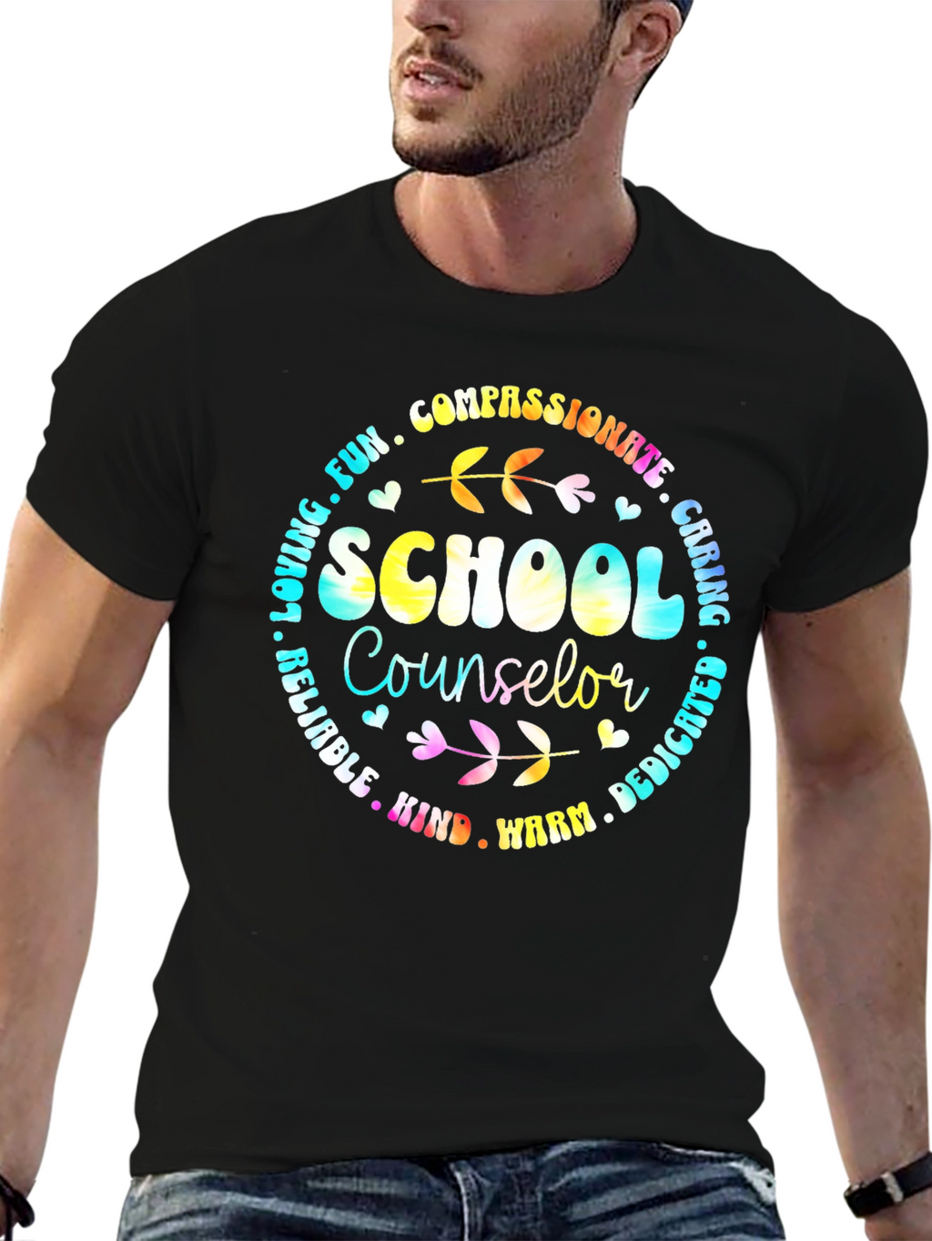 School Counselor T-Shirt Compassionate Caring Tee