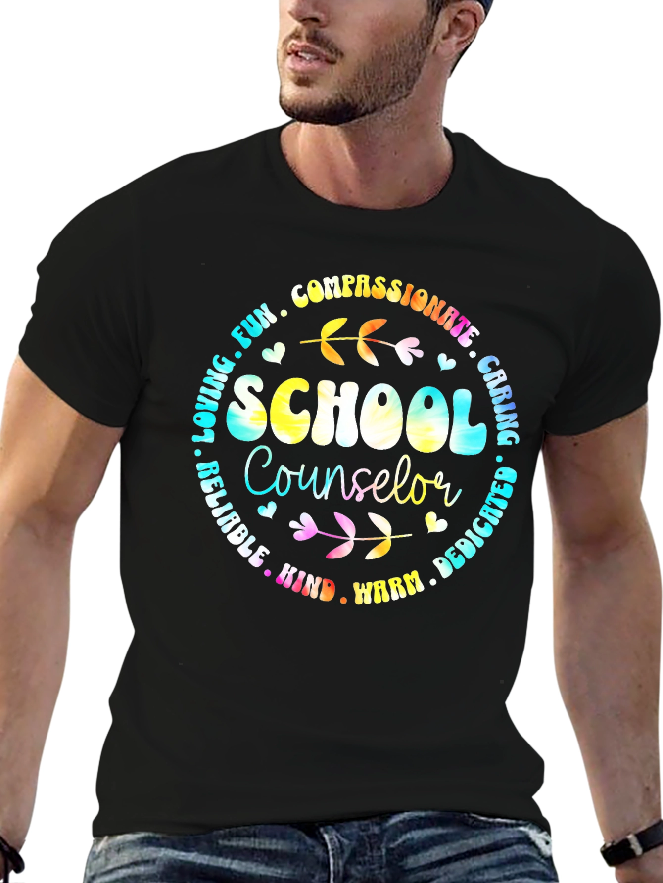 School Counselor T-Shirt Compassionate Caring Tee