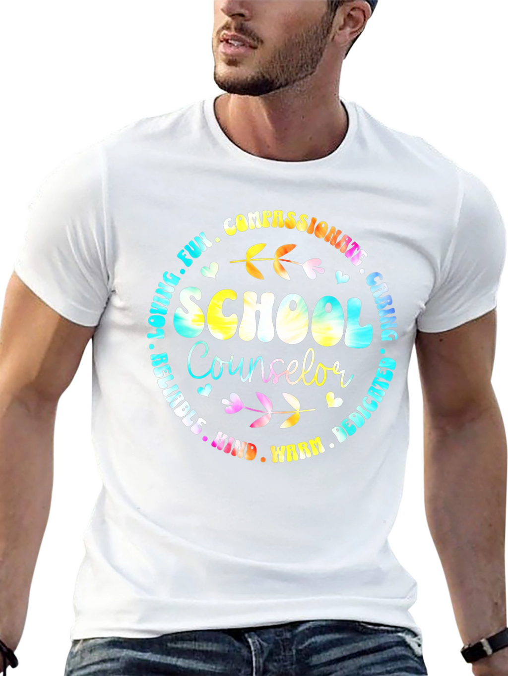 School Counselor T-Shirt Compassionate Caring Tee