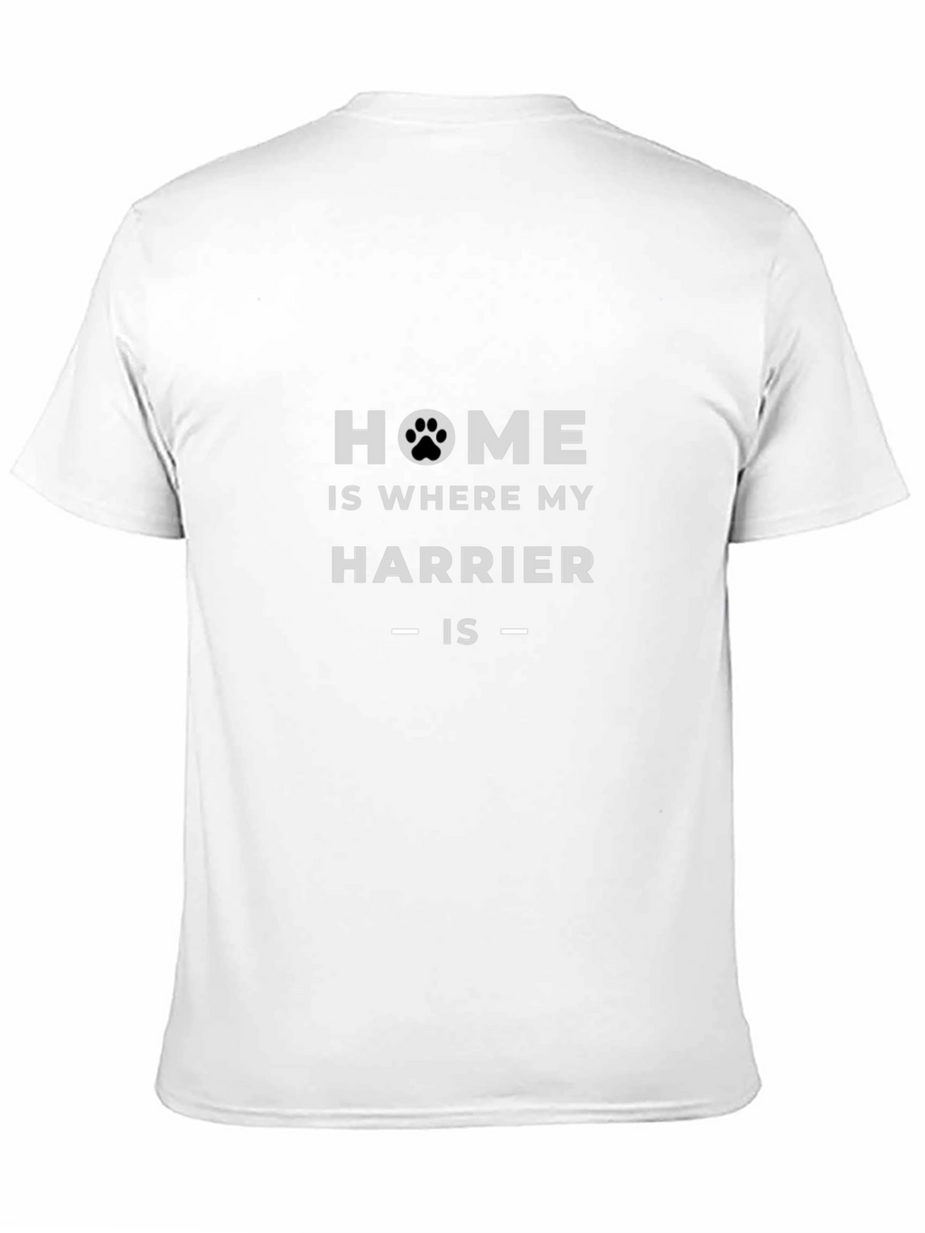 Home Is Where My Harrier Is Black T-Shirt