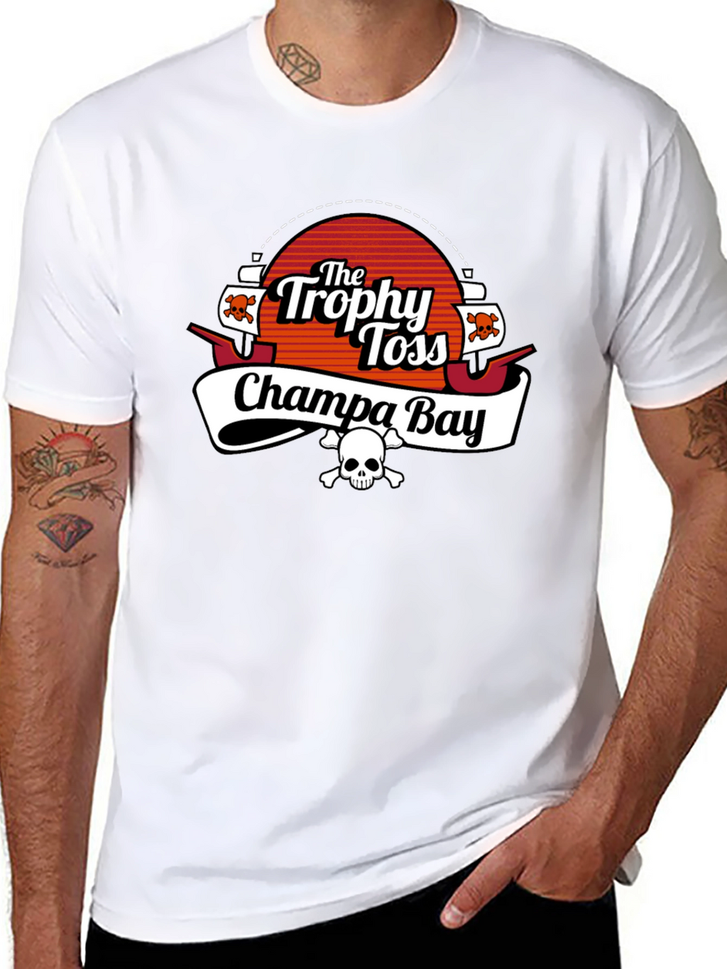 The Trophy Toss Champa Bay Black T-Shirt
