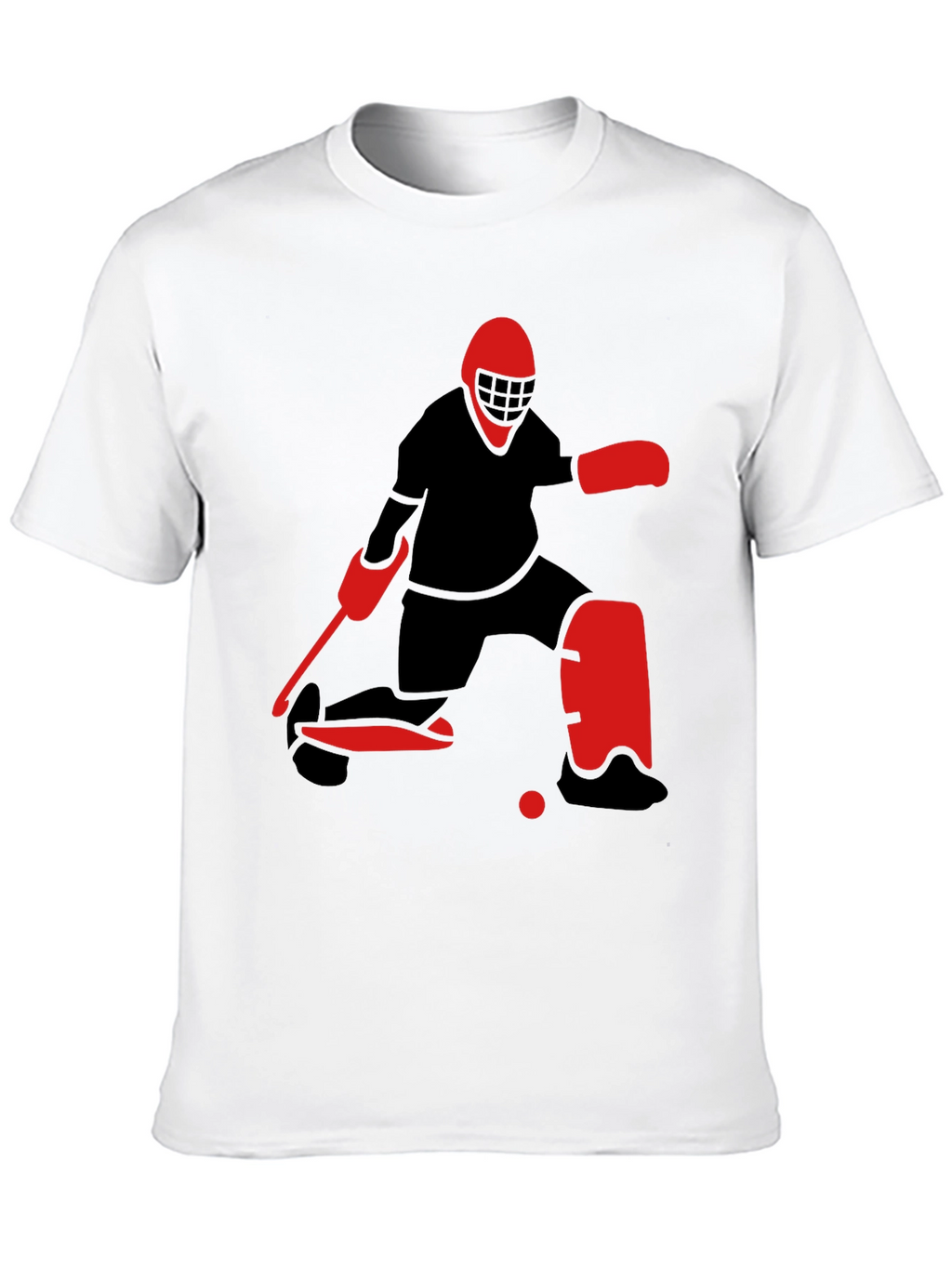 Hockey Goalie Graphic Tee - Black T-Shirt