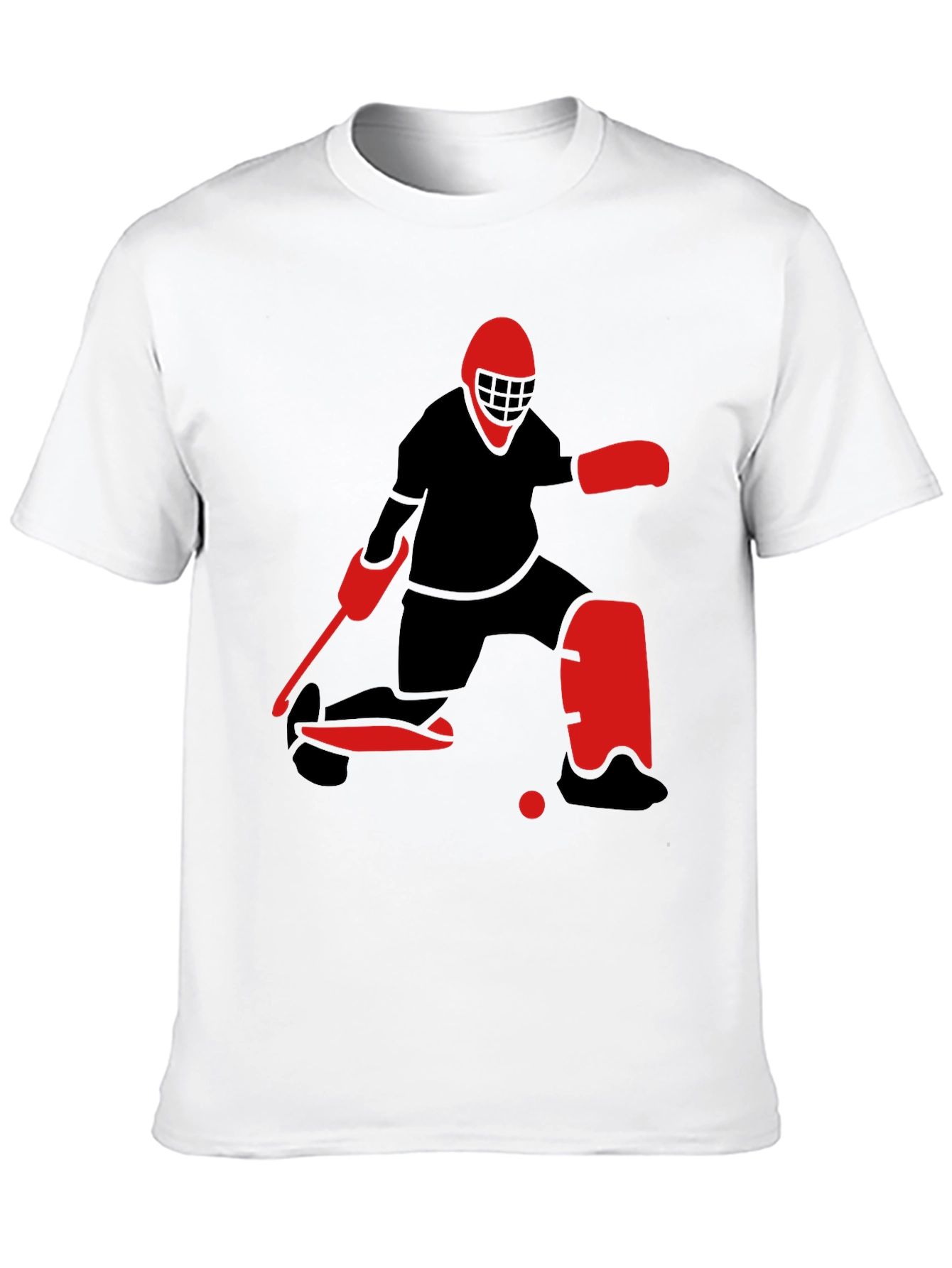 Hockey Goalie Graphic Tee - Black T-Shirt