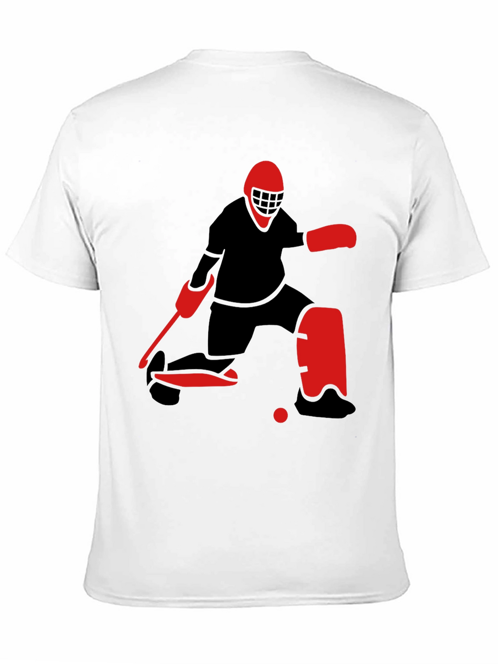 Hockey Goalie Graphic Tee - Black T-Shirt