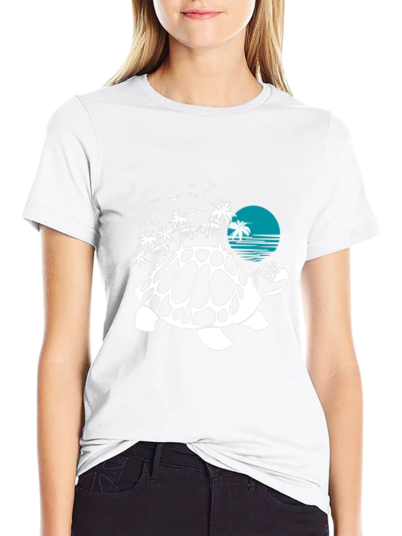 Turtle Island Graphic Tee - Beach Vibes