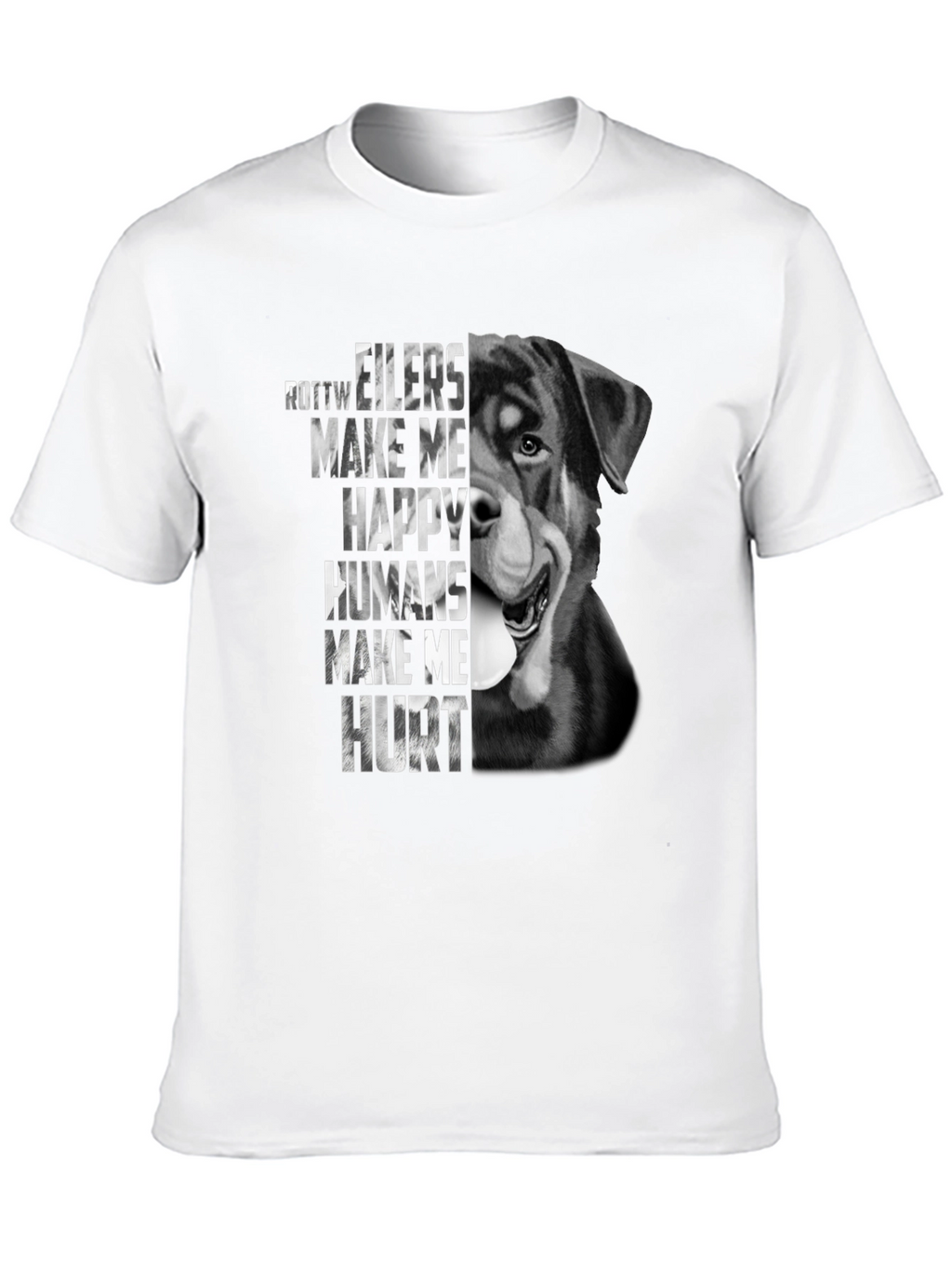 Rottweiler Dog T-Shirt - Make Me Happy