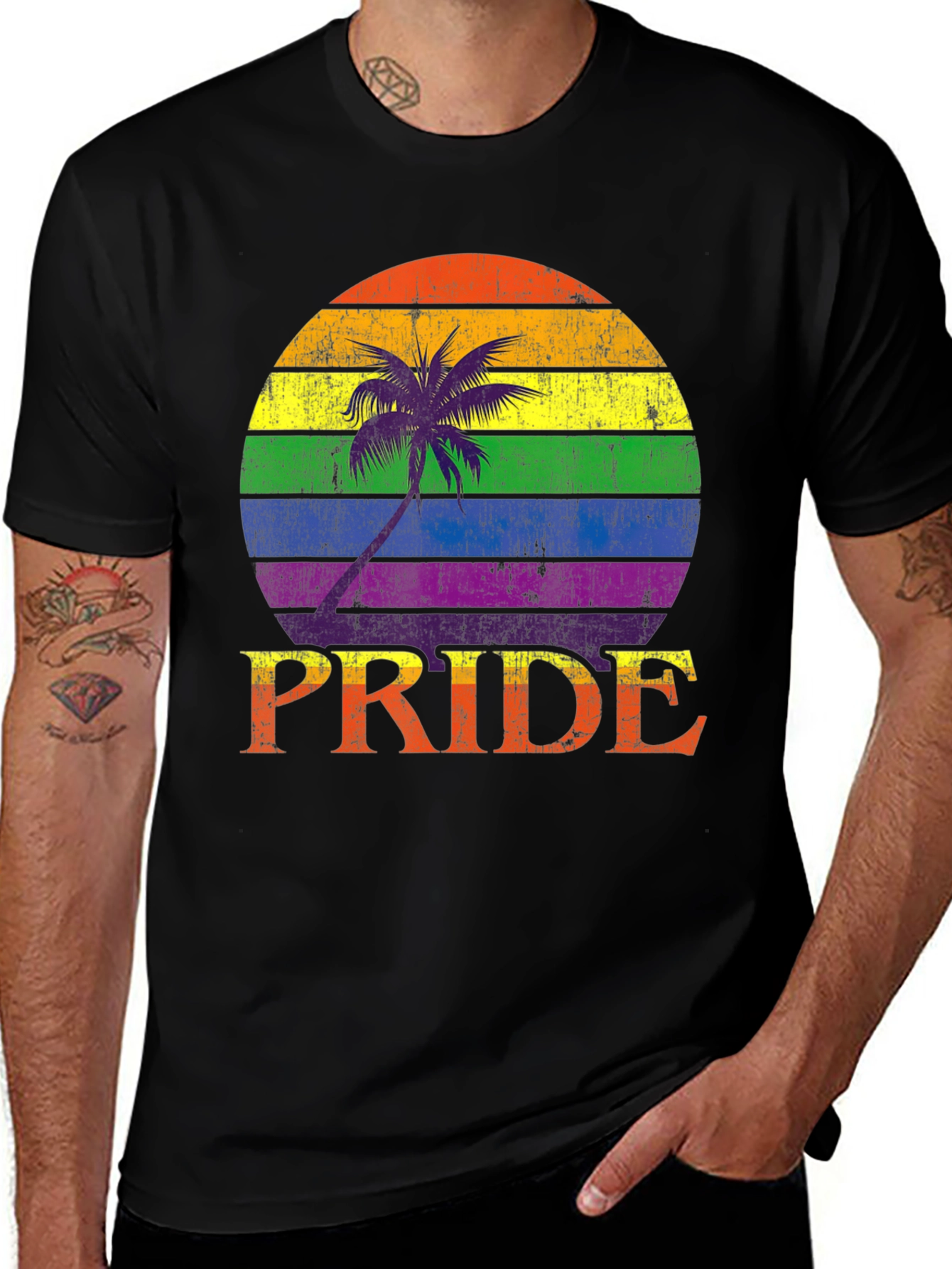 Pride Rainbow Palm T-Shirt