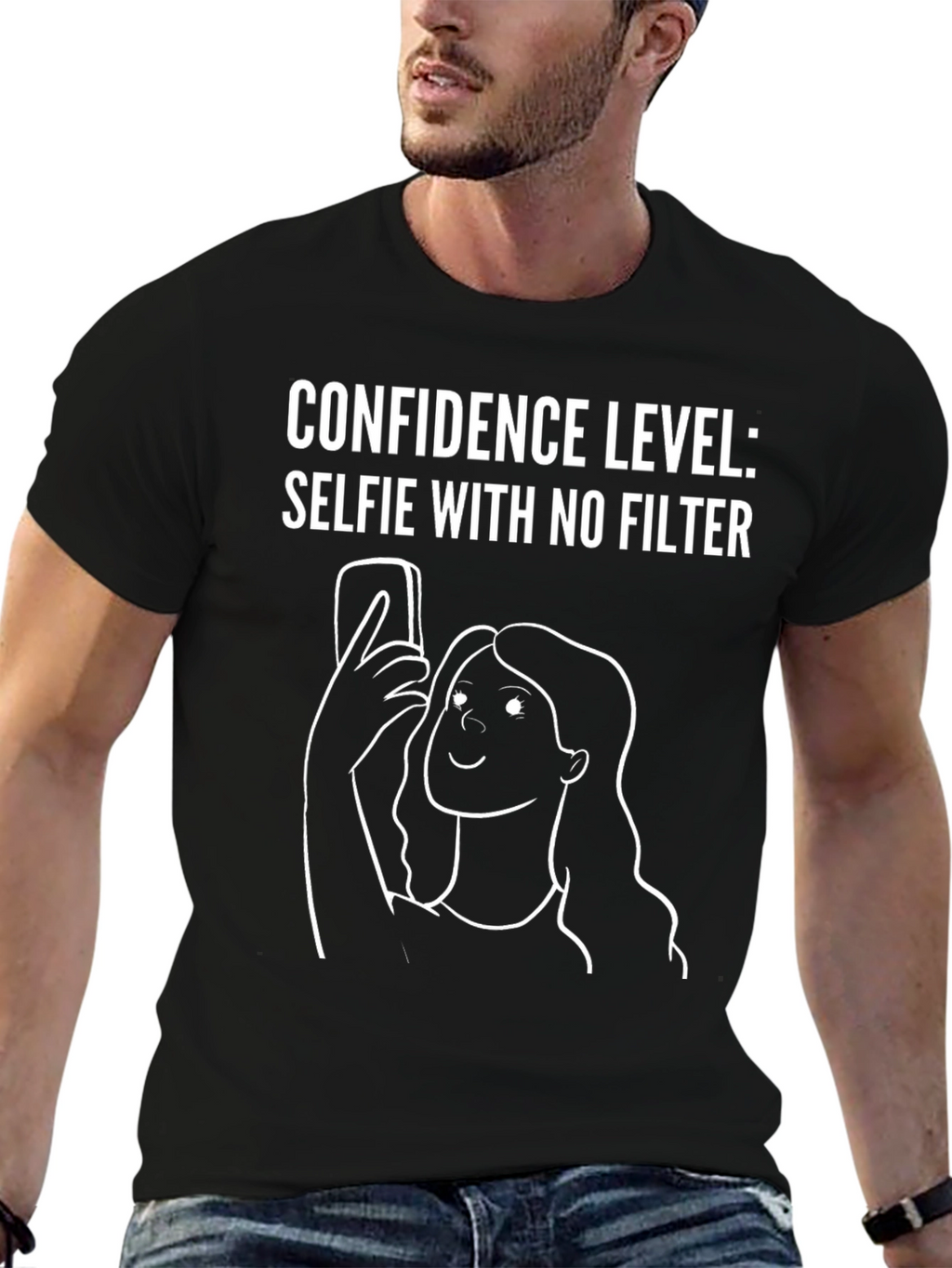 Confidence Level Selfie T-Shirt