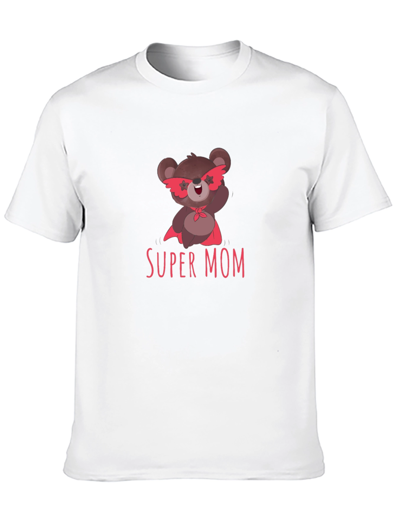 Super Mom Bear Graphic T-Shirt