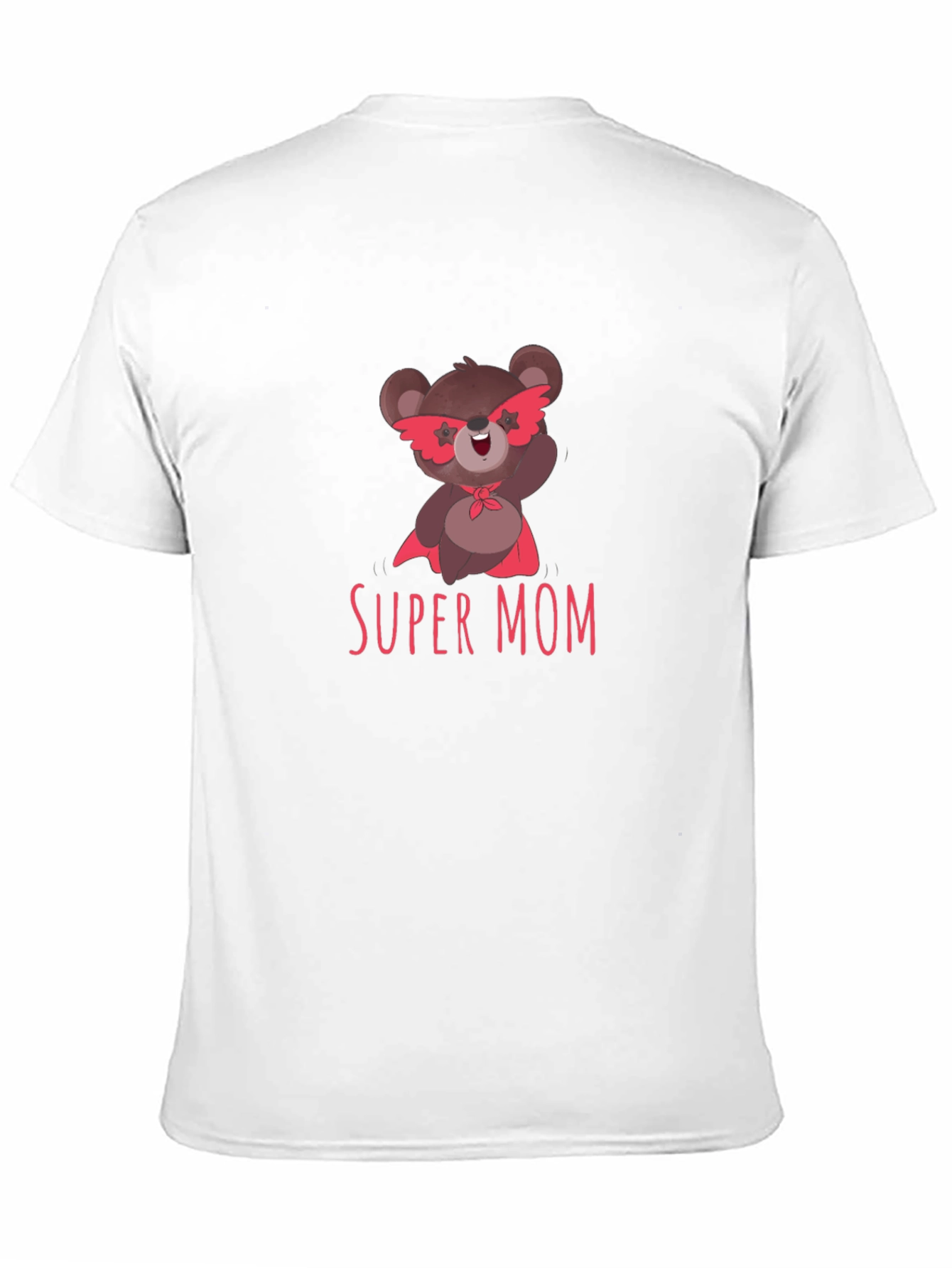 Super Mom Bear Graphic T-Shirt