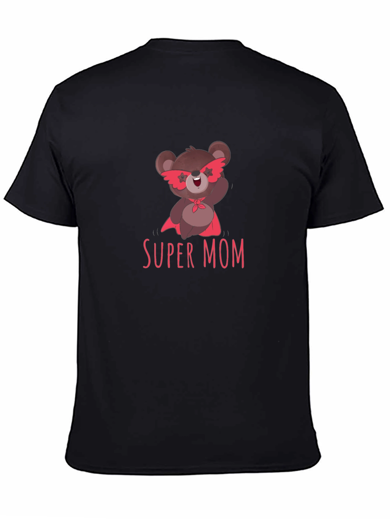 Super Mom Bear Graphic T-Shirt