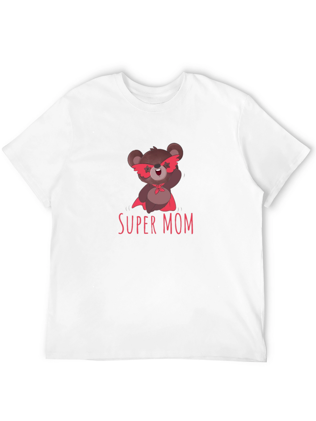 Super Mom Bear Graphic T-Shirt