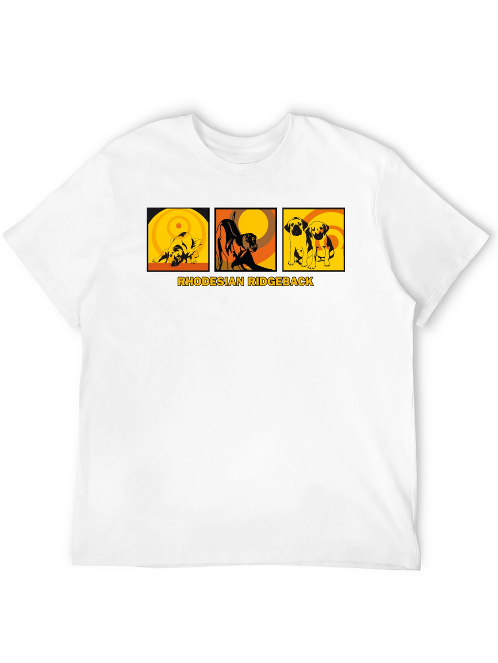 Rhodesian Ridgeback Dog Graphic Tee - Unisex Black T-Shirt