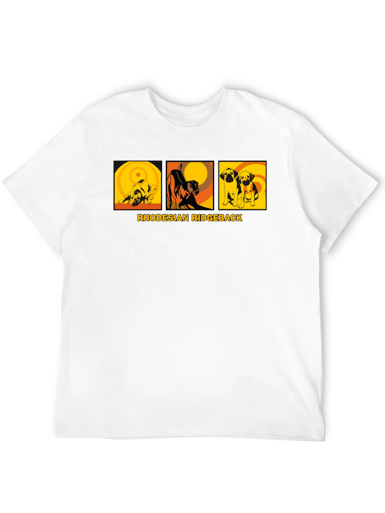 Rhodesian Ridgeback Dog Graphic Tee - Unisex Black T-Shirt