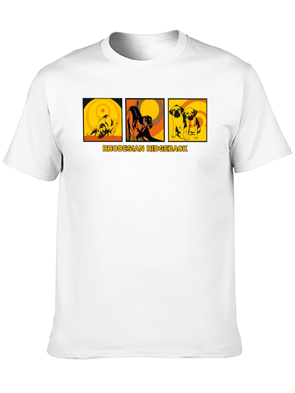 Rhodesian Ridgeback Dog Graphic Tee - Unisex Black T-Shirt