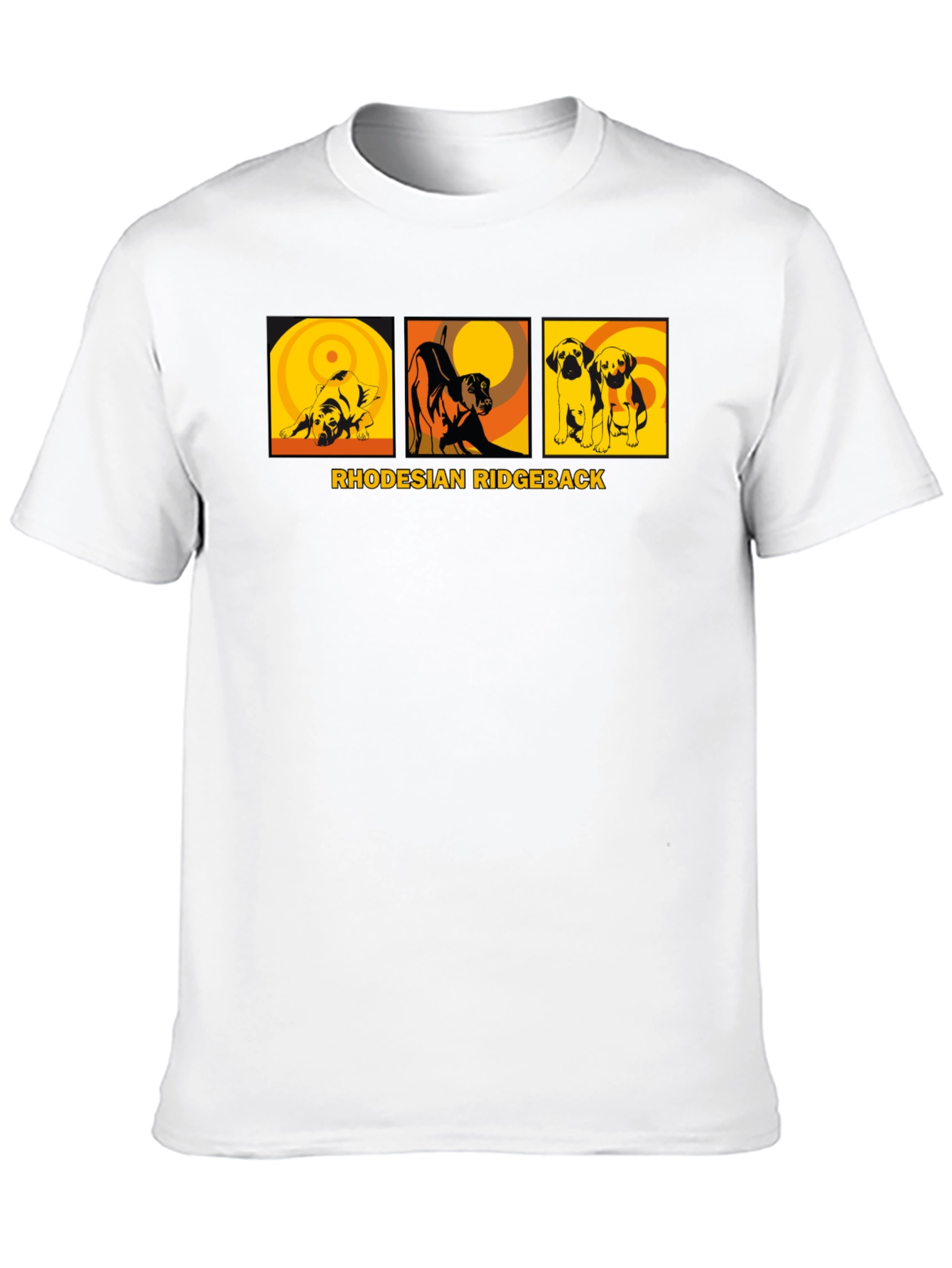 Rhodesian Ridgeback Dog Graphic Tee - Unisex Black T-Shirt