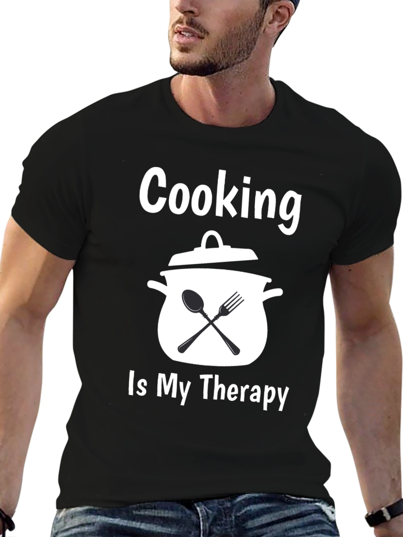 Cooking Is My Therapy Graphic T-Shirt