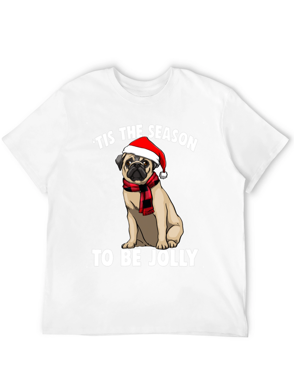 Tis The Season Pug Graphic Tee