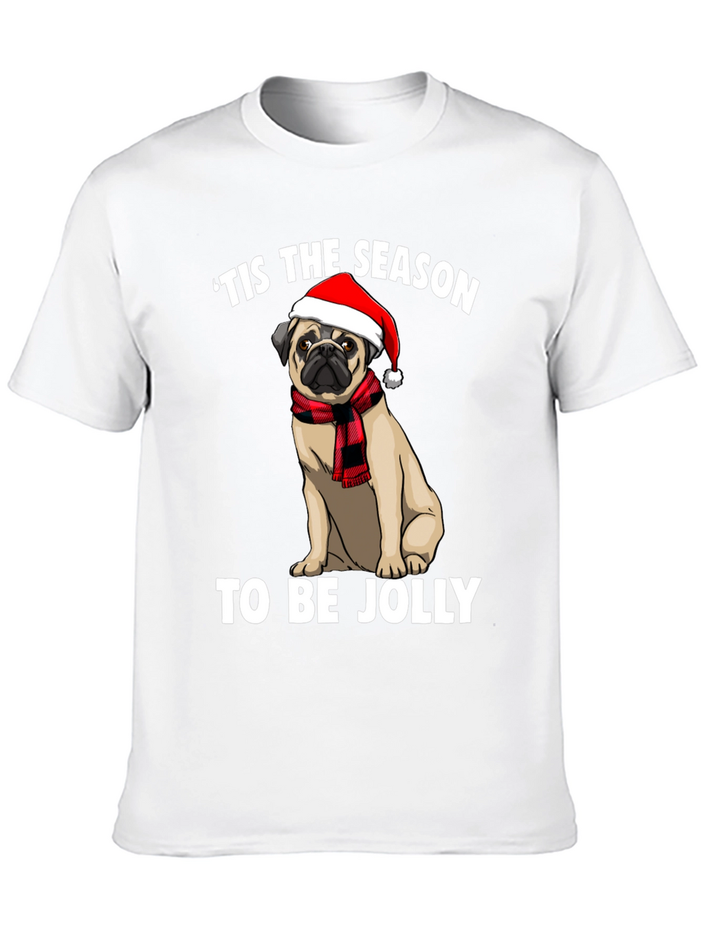 Tis The Season Pug Graphic Tee