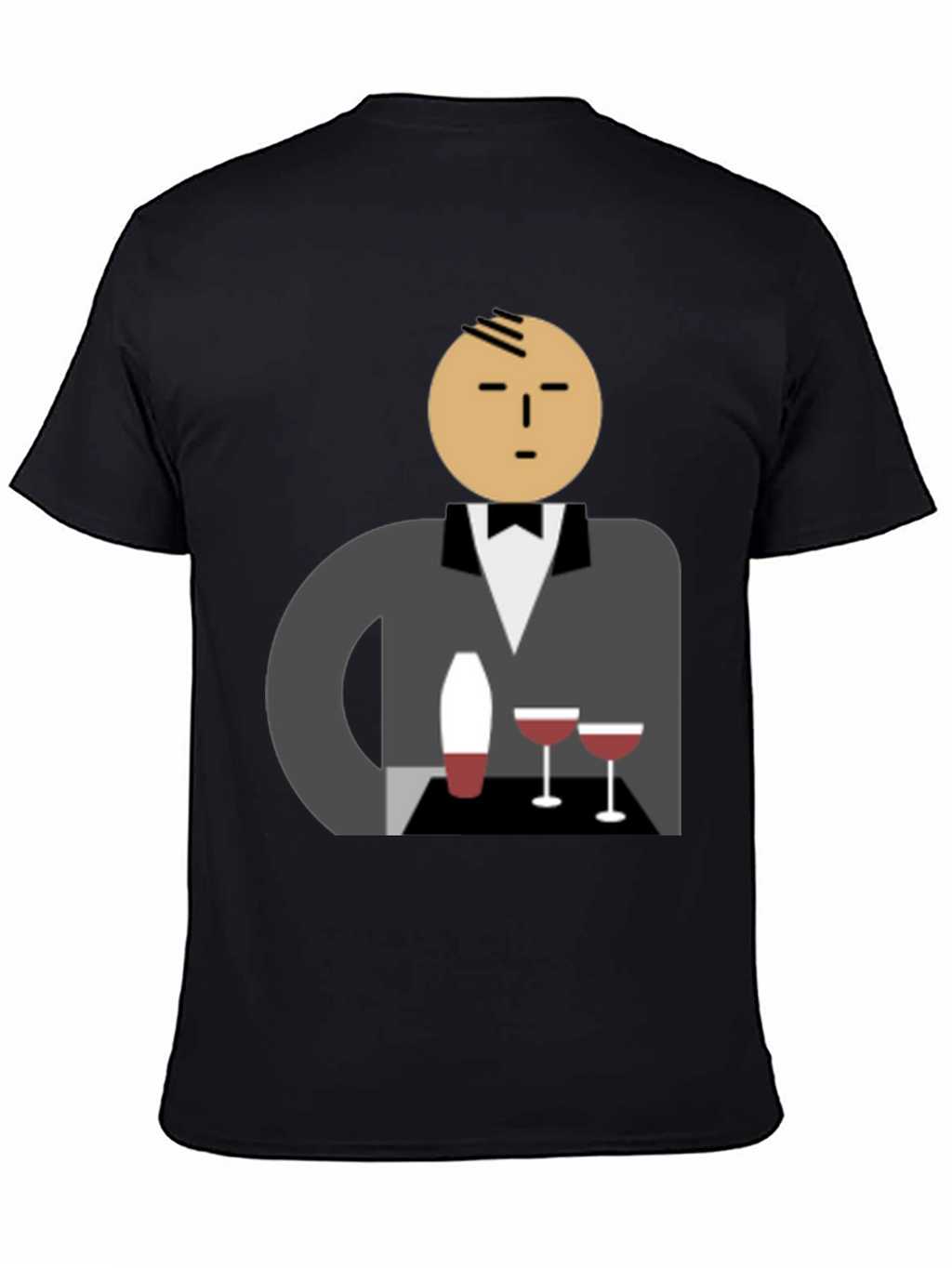 Waiter Graphic Tee - Stylish Unisex Cotton T-Shirt