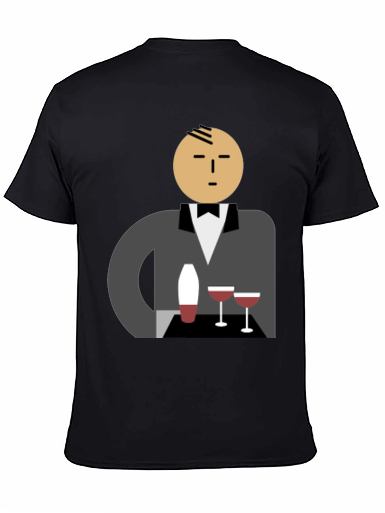 Waiter Graphic Tee - Stylish Unisex Cotton T-Shirt