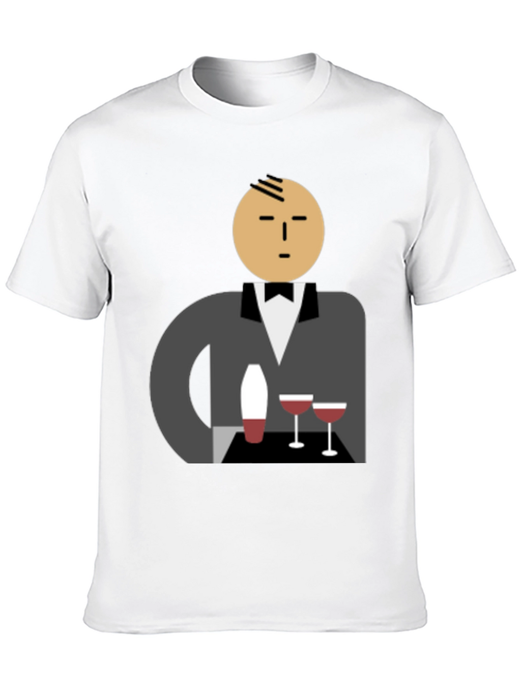 Waiter Graphic Tee - Stylish Unisex Cotton T-Shirt