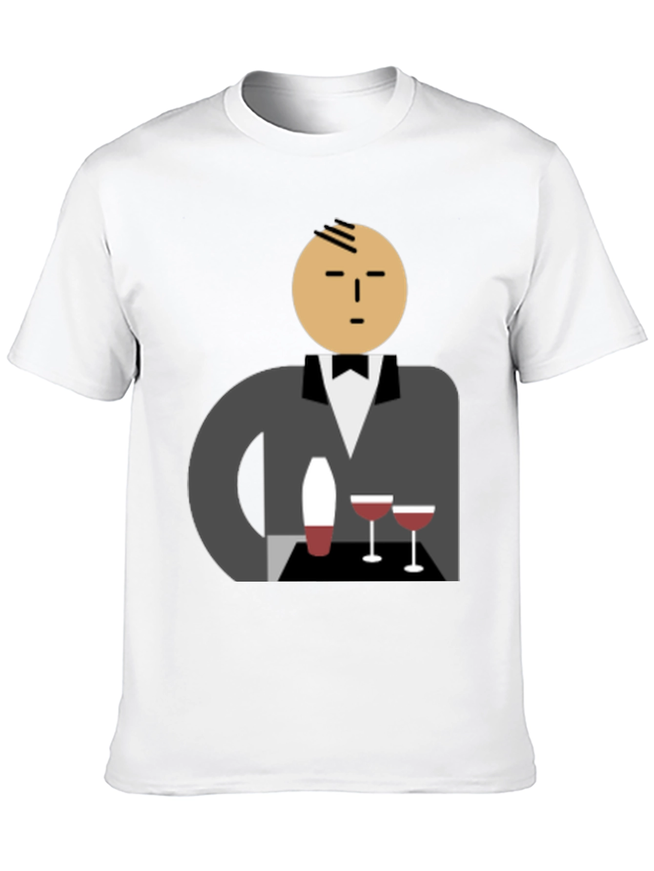 Waiter Graphic Tee - Stylish Unisex Cotton T-Shirt