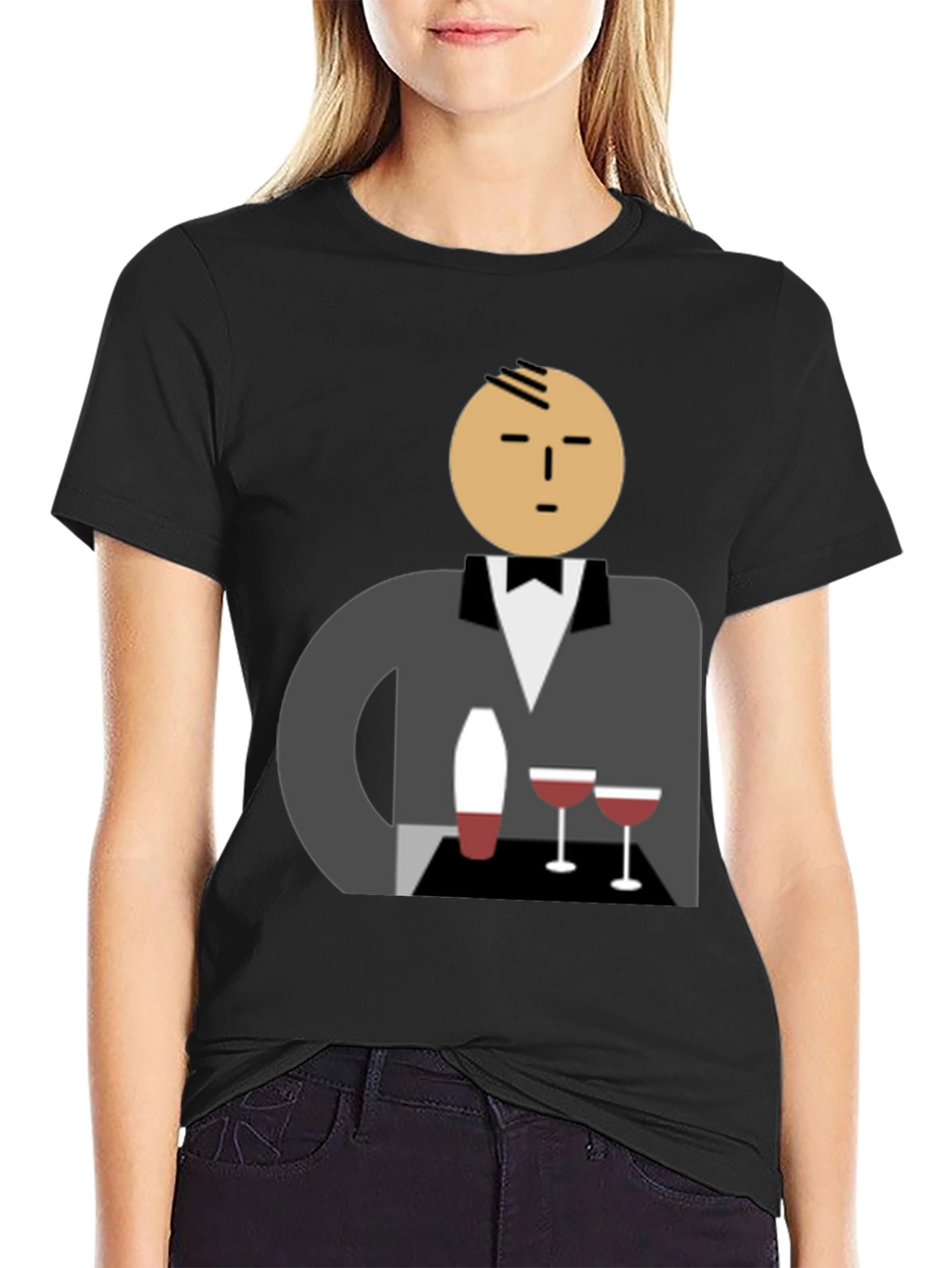 Waiter Graphic Tee - Stylish Unisex Cotton T-Shirt