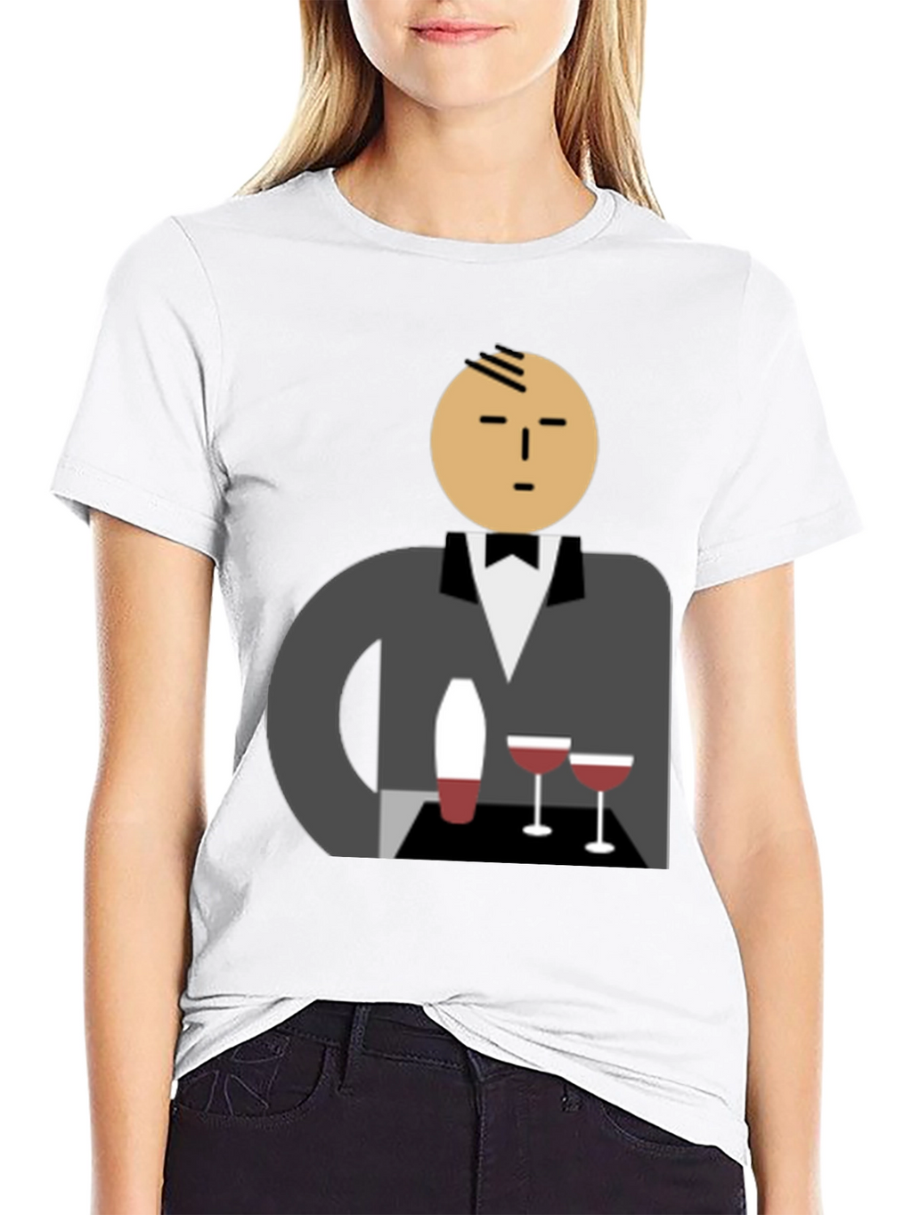 Waiter Graphic Tee - Stylish Unisex Cotton T-Shirt