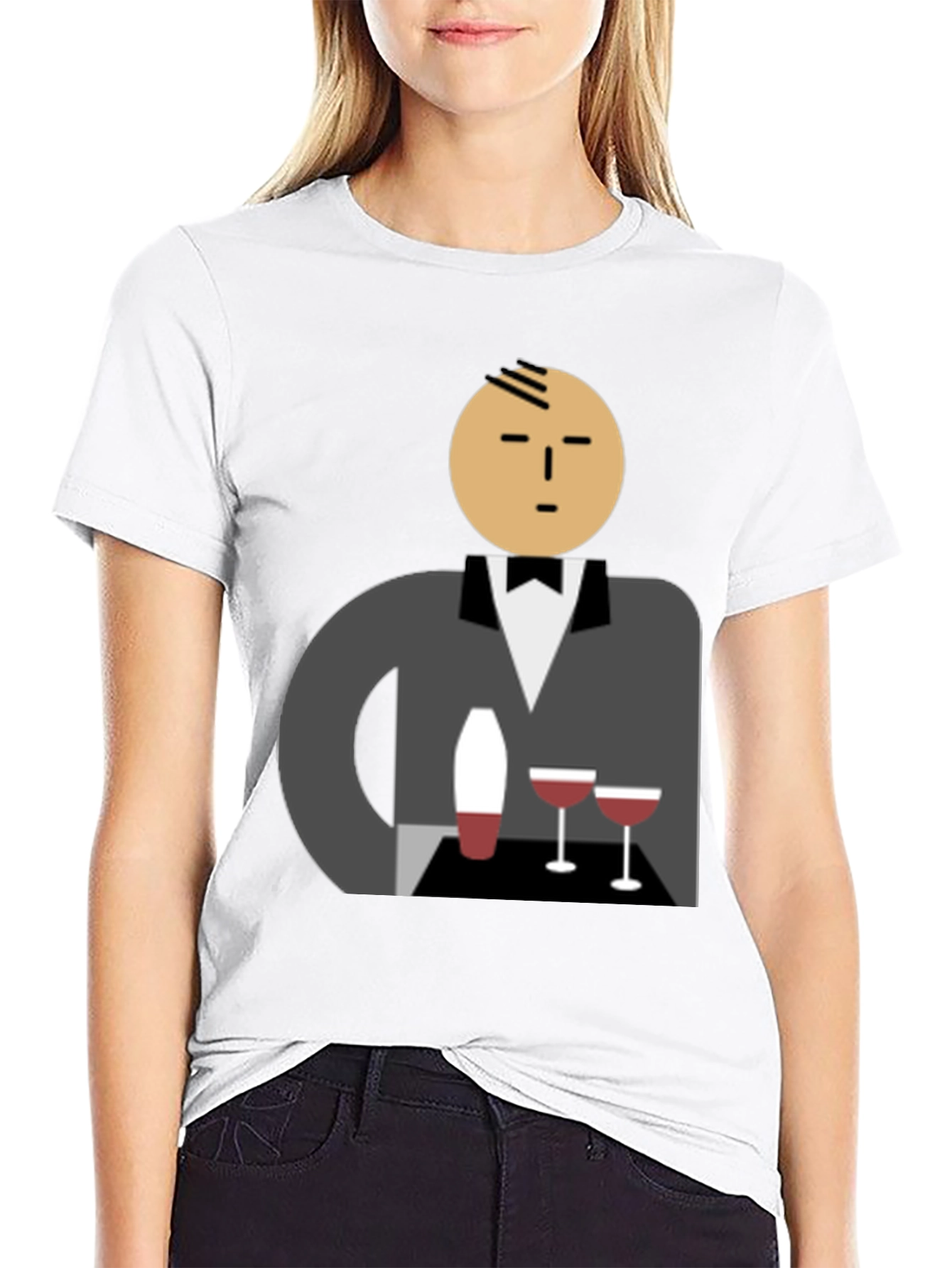 Waiter Graphic Tee - Stylish Unisex Cotton T-Shirt