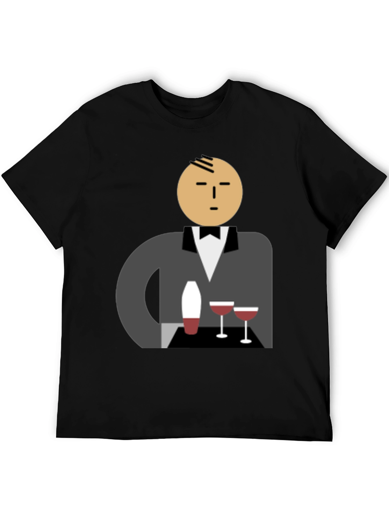 Waiter Graphic Tee - Stylish Unisex Cotton T-Shirt