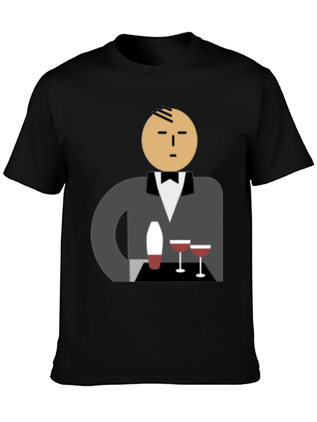Waiter Graphic Tee - Stylish Unisex Cotton T-Shirt