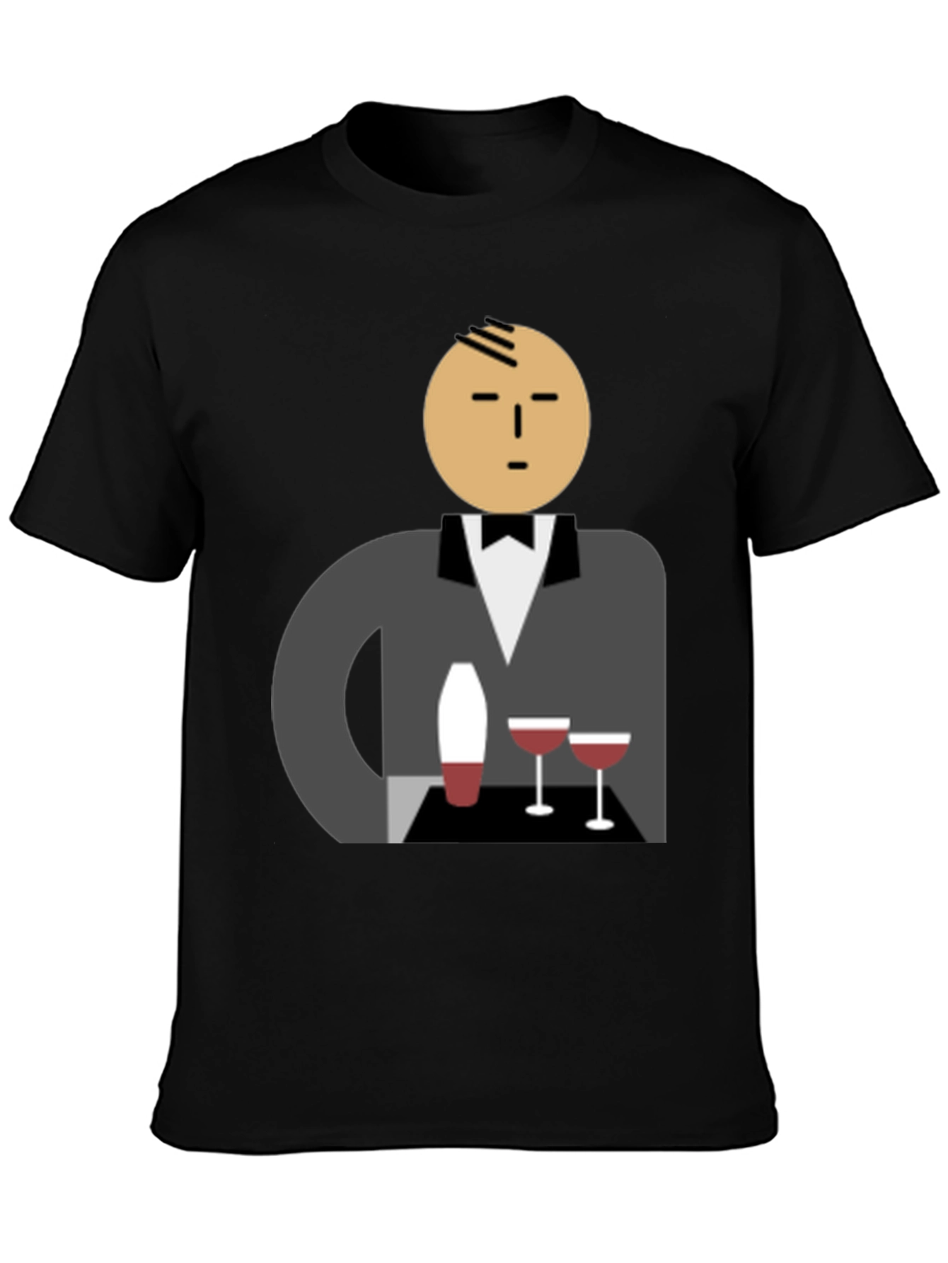 Waiter Graphic Tee - Stylish Unisex Cotton T-Shirt