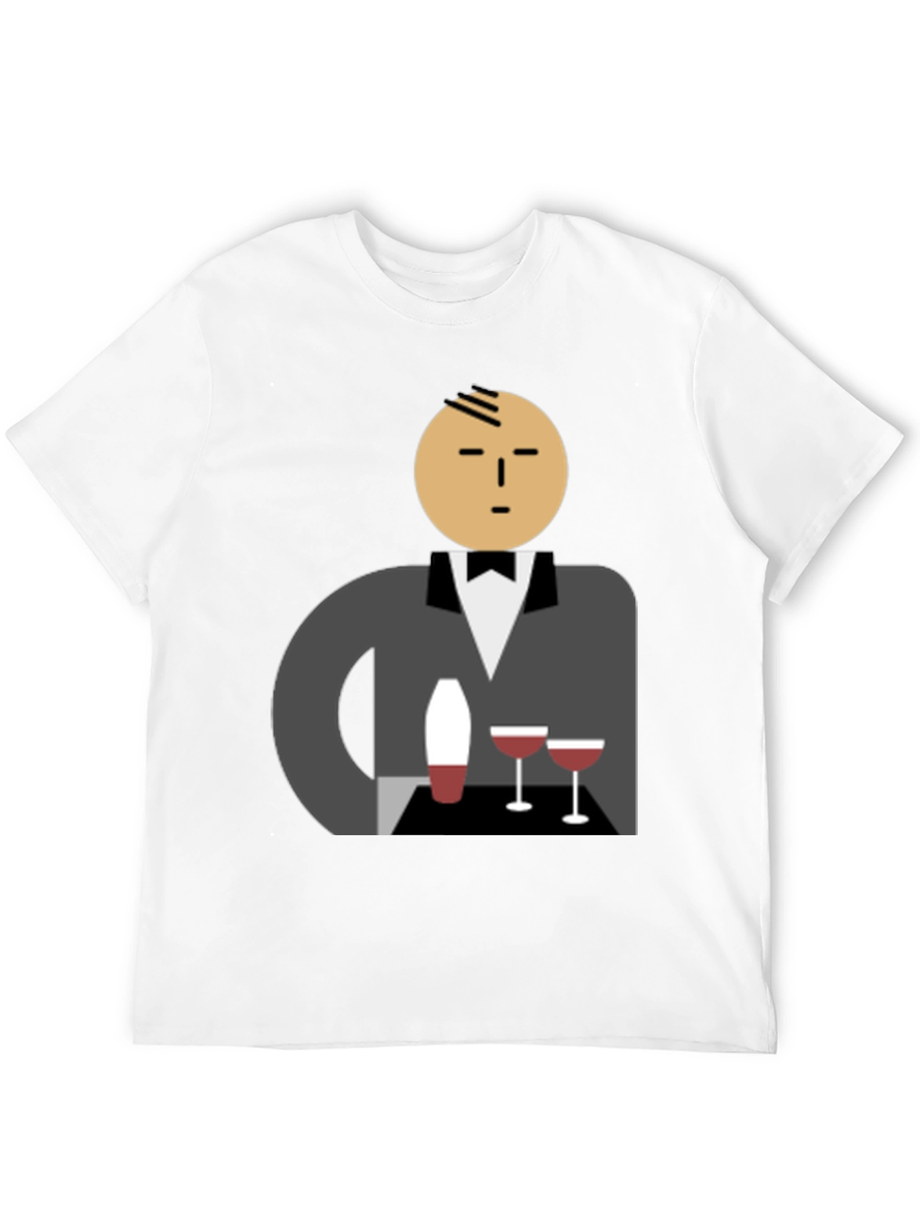 Waiter Graphic Tee - Stylish Unisex Cotton T-Shirt