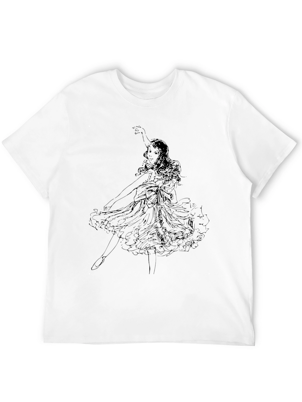 Dancing Ballerina Black Graphic Tee