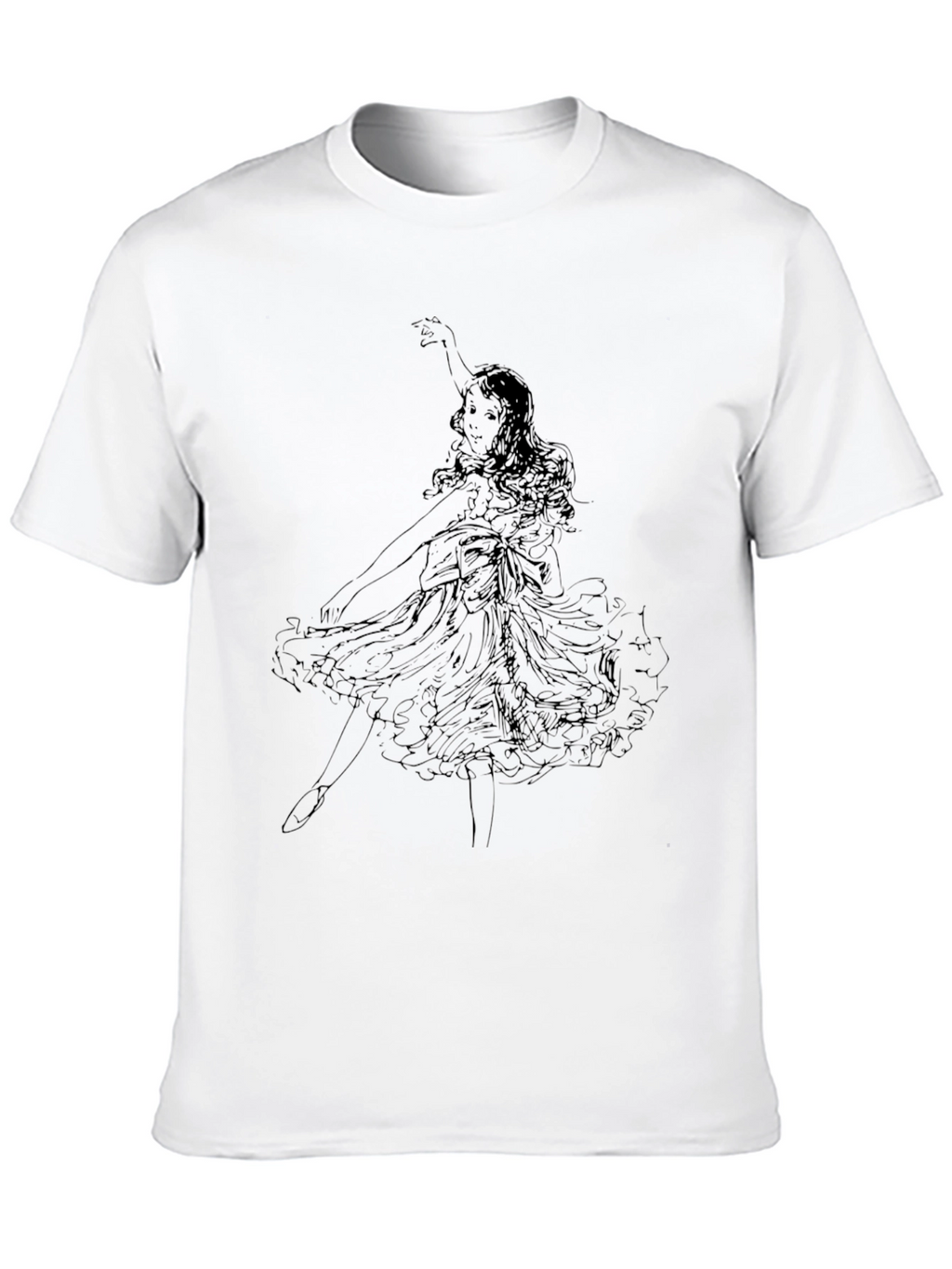 Dancing Ballerina Black Graphic Tee