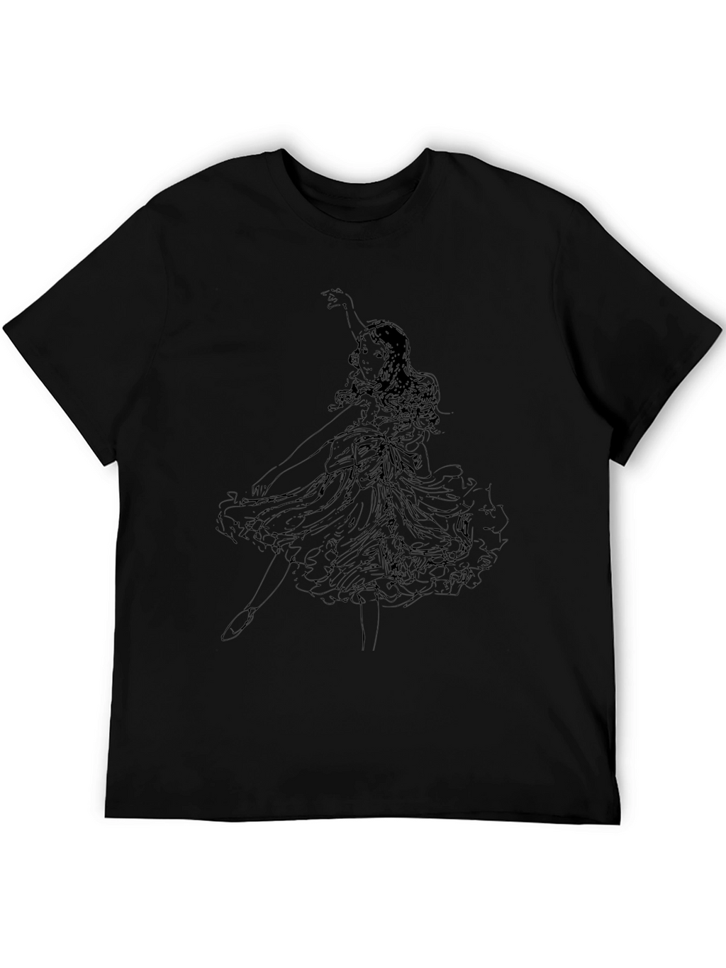 Dancing Ballerina Black Graphic Tee