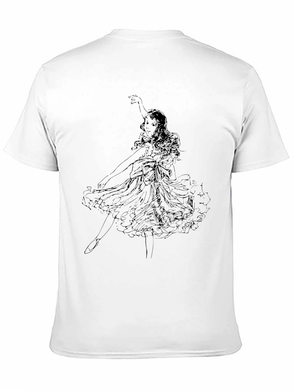 Dancing Ballerina Black Graphic Tee