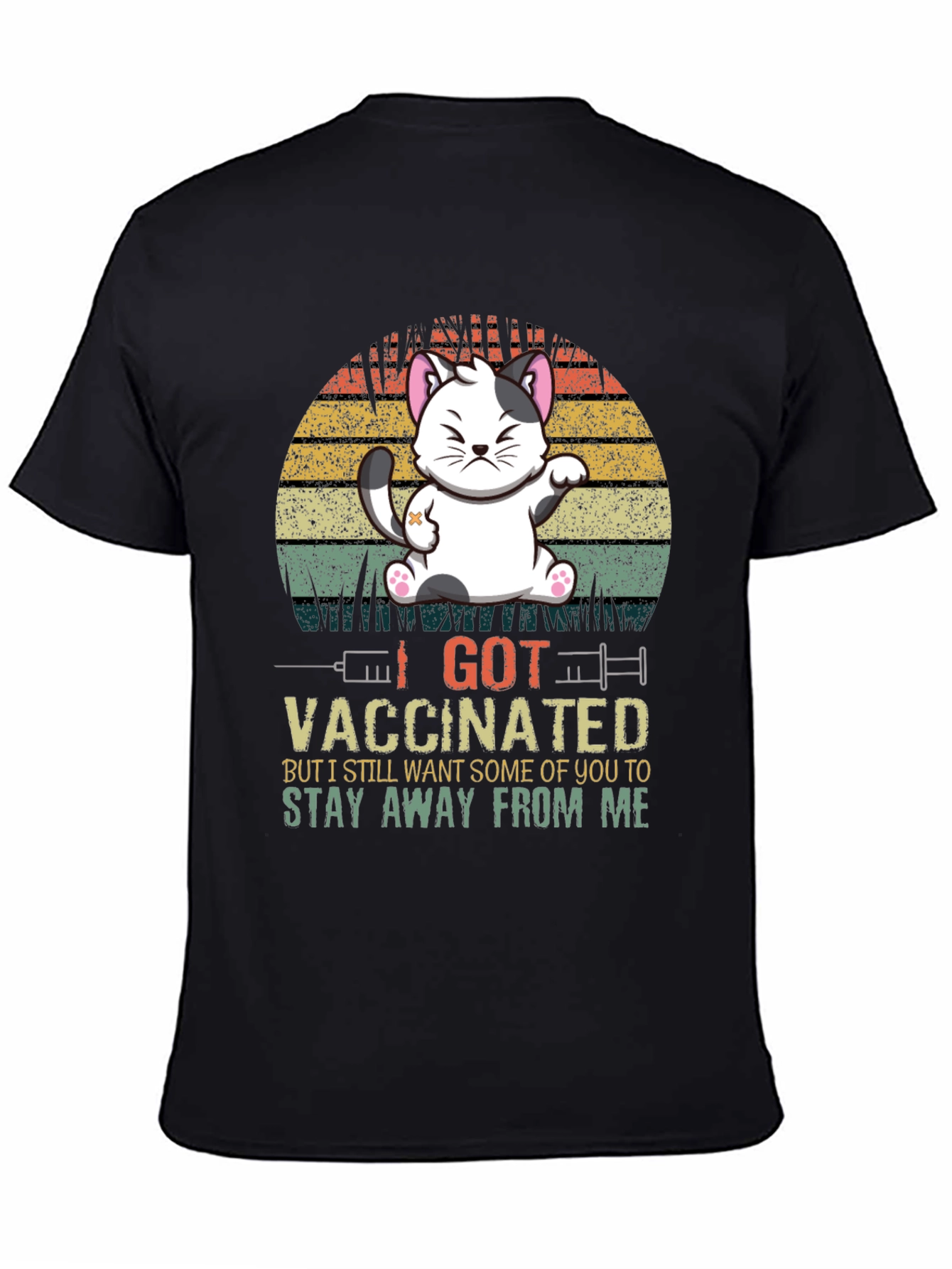 I Got Vaccinated Cat T-Shirt