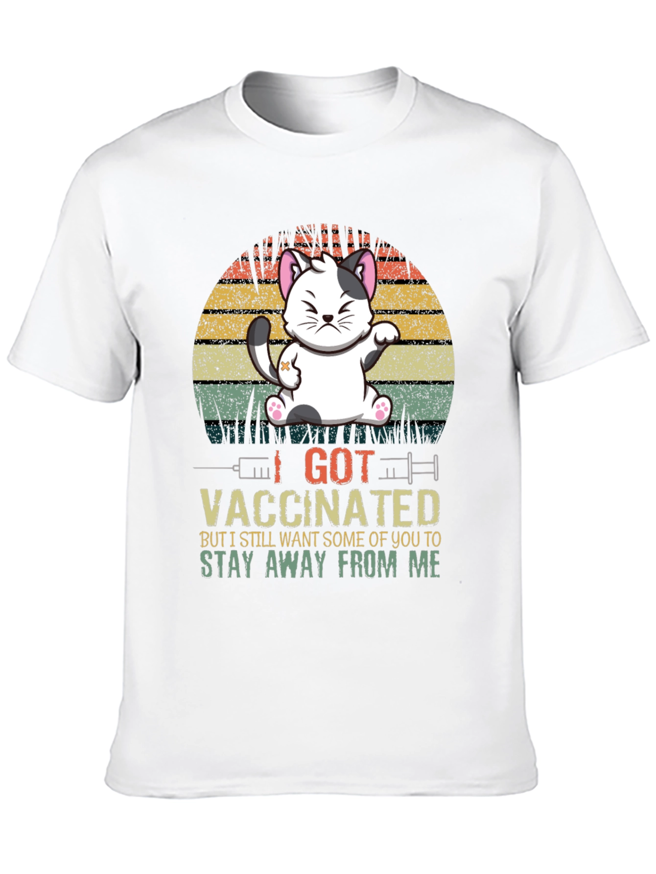 I Got Vaccinated Cat T-Shirt