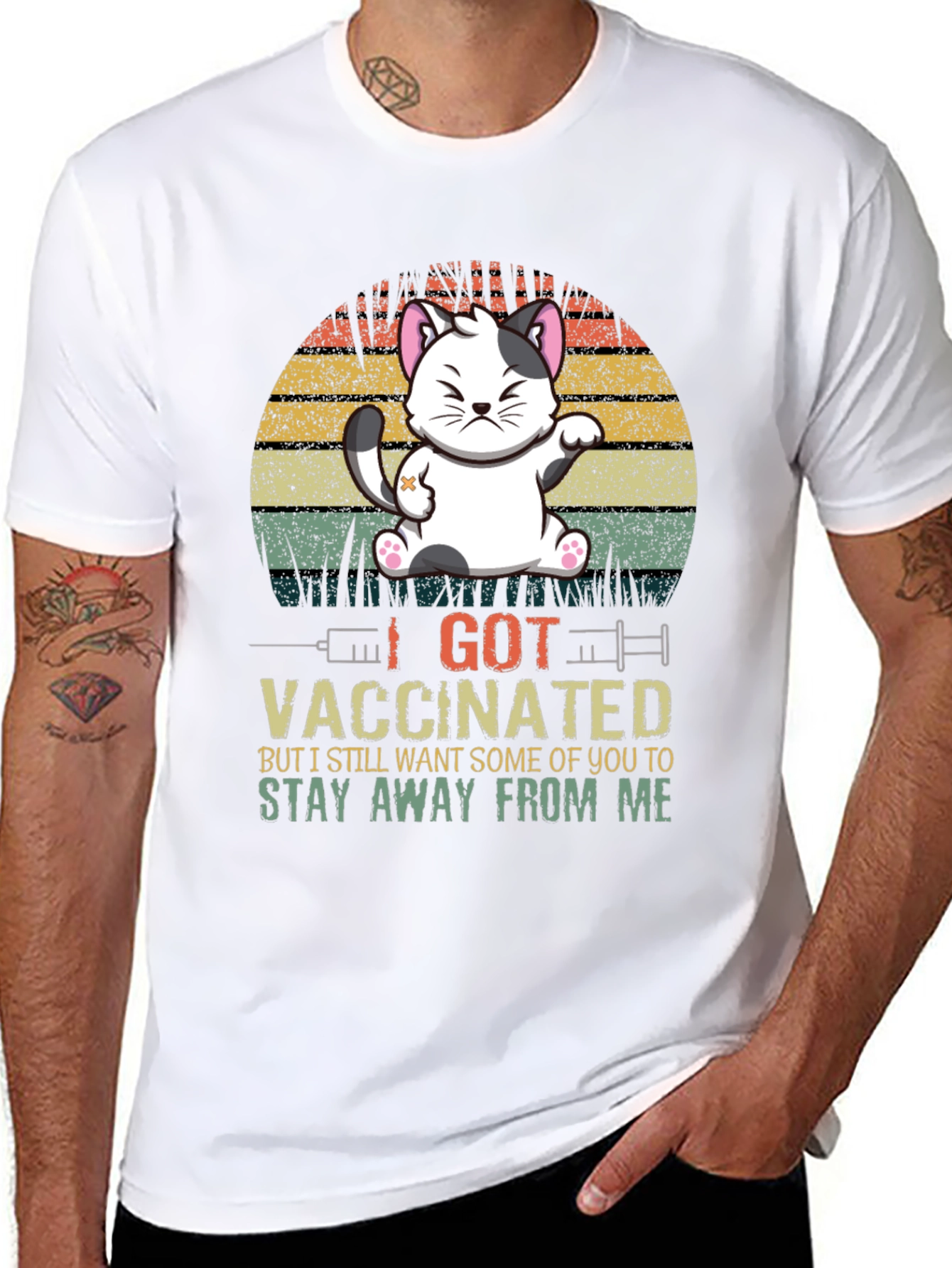 I Got Vaccinated Cat T-Shirt