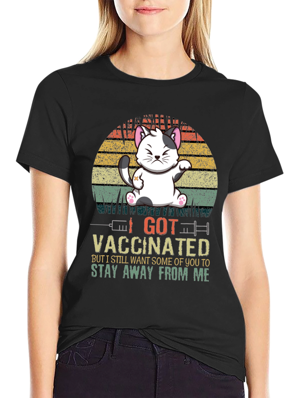 I Got Vaccinated Cat T-Shirt